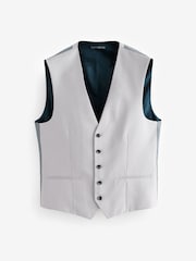 Neutral Textured Suit Waistcoat - Image 5 of 8