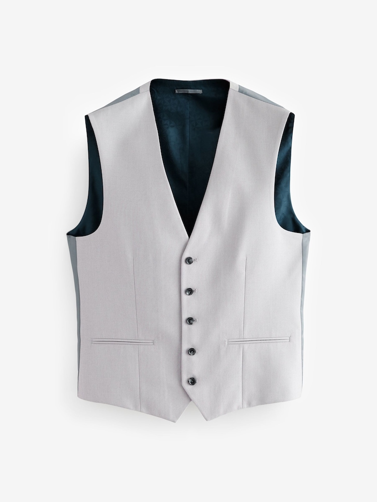 neutre - Gilet de costume texturé - Image 5 of 8