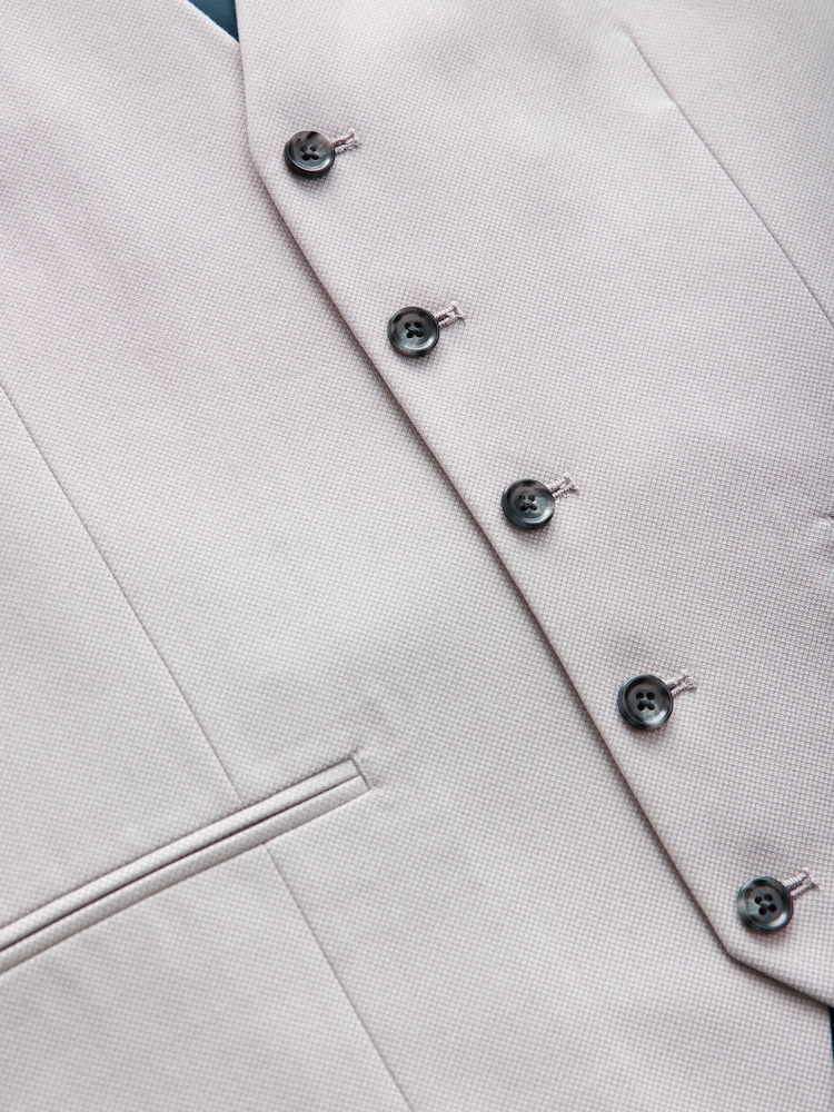 neutre - Gilet de costume texturé - Image 6 of 8