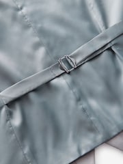 Neutral Textured Suit Waistcoat - Image 7 of 8
