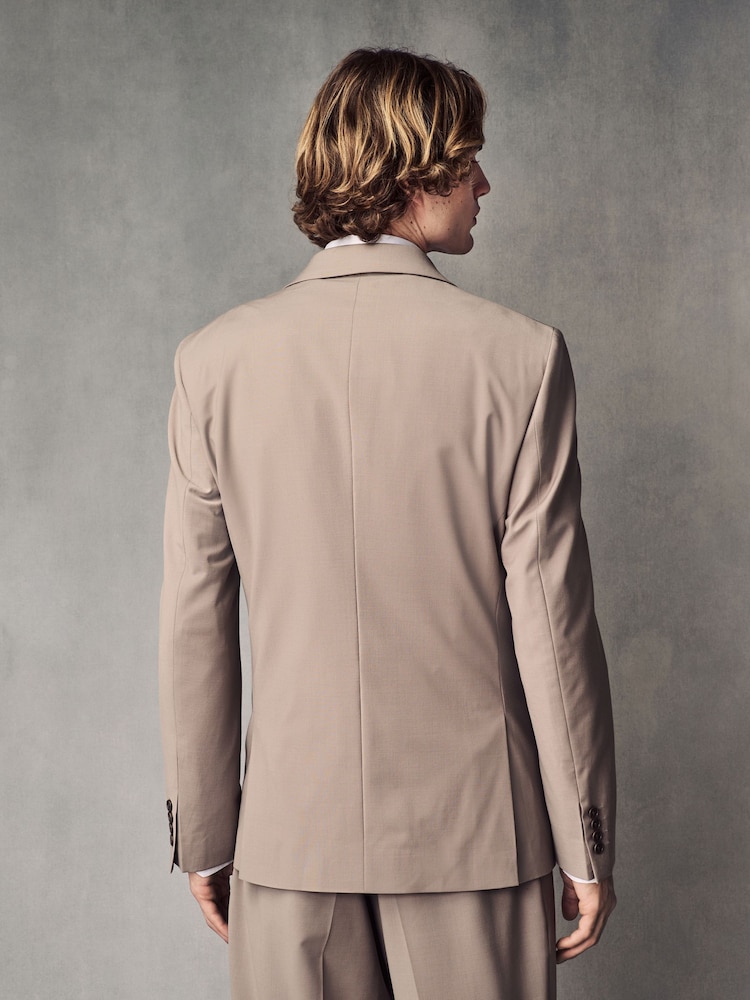 Pierre - Coupe ajustée Wool Blend Motionflex Costume Veste - Image 3 of 12