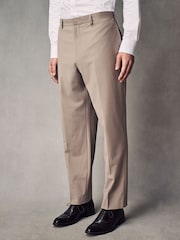 Pastelgeel - Slim Fit Wool Blend Motionflex Suit Trousers - Image 1 of 9