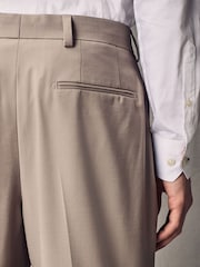 Pastelgeel - Slim Fit Wool Blend Motionflex Suit Trousers - Image 4 of 9