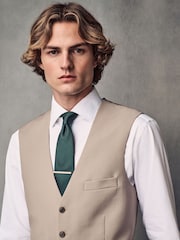 Stone Regular Fit Wool Blend Motionflex Waistcoat - Image 3 of 10
