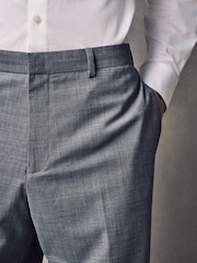 Grey Slim Fit Wool Blend Motionflex Suit Trousers - Image 4 of 9