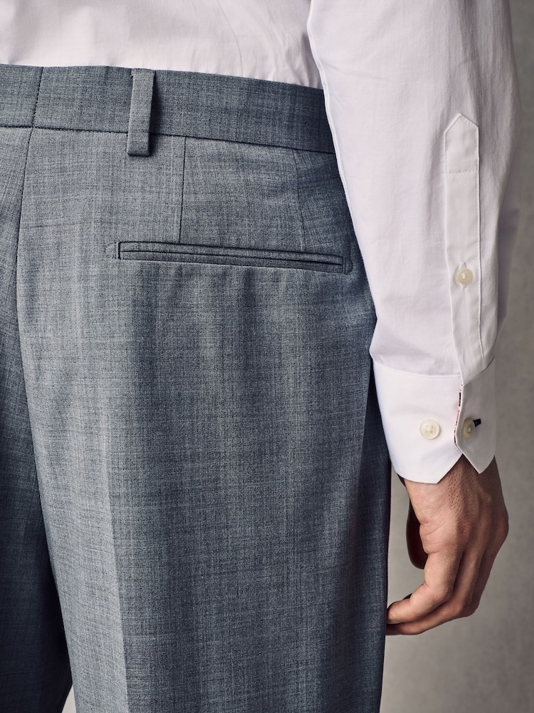Grijs - Slim Fit Wool Blend Motionflex Suit Trousers - Image 5 of 9