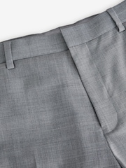 Grey Slim Fit Wool Blend Motionflex Suit Trousers - Image 8 of 9