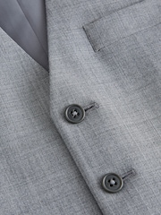 Grey Regular Fit Wool Blend Motionflex Waistcoat - Image 10 of 10