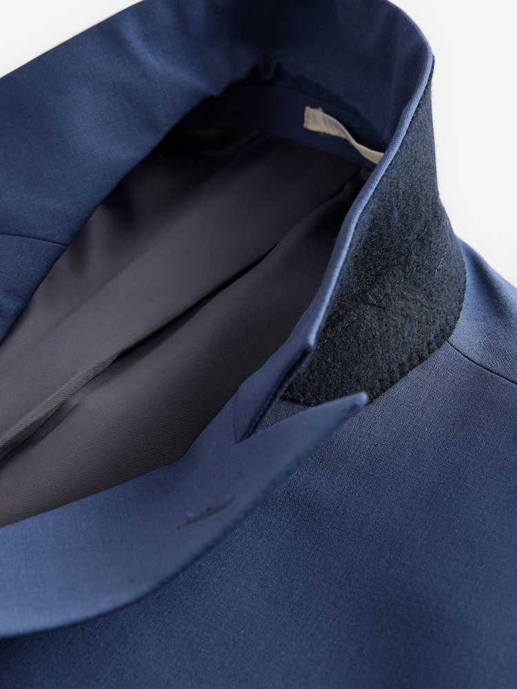 Blauw - Slim Fit Wool Blend Motionflex Suit Jacket - Image 10 of 12