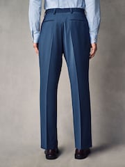 Blue Slim Fit Wool Blend Motionflex Suit Trousers - Image 2 of 9