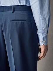 Blue Slim Fit Wool Blend Motionflex Suit Trousers - Image 5 of 9