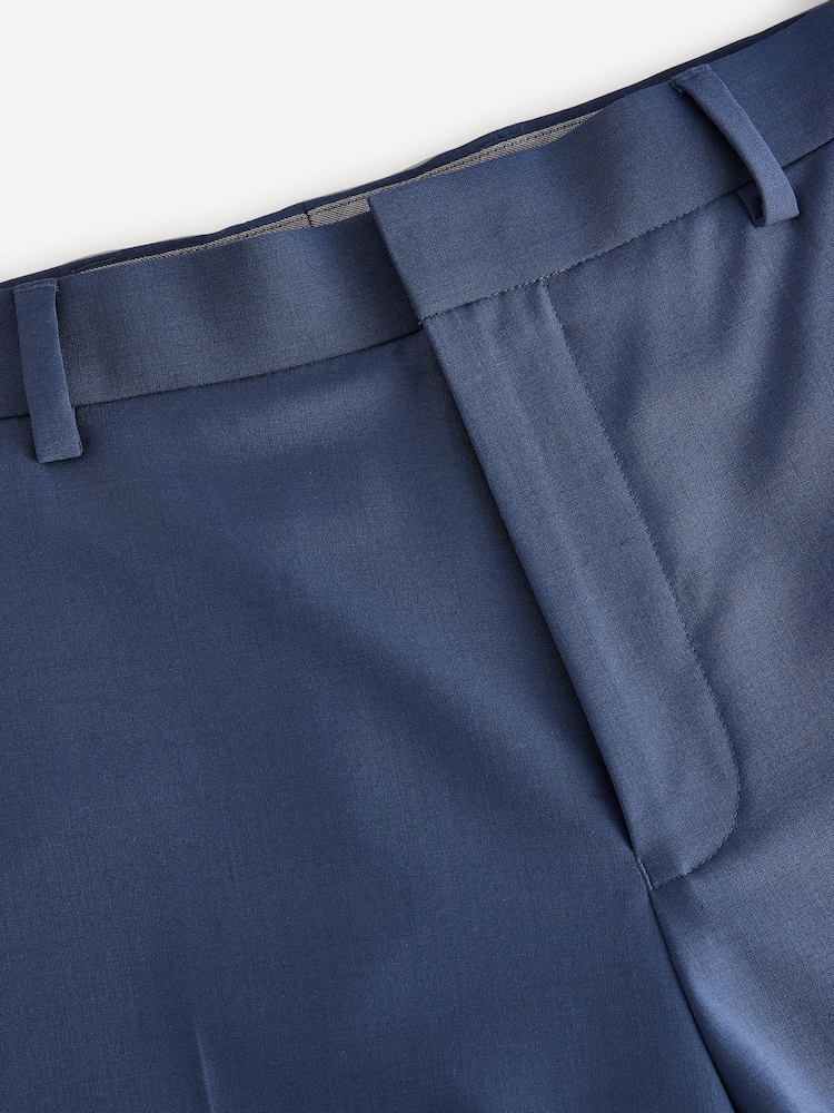 Blauw - Slim Fit Wool Blend Motionflex Suit Trousers - Image 7 of 9