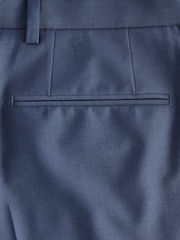 Blue Slim Fit Wool Blend Motionflex Suit Trousers - Image 8 of 9