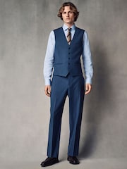Blauw - Regular Fit Wool Blend Motionflex Waistcoat - Image 2 of 9
