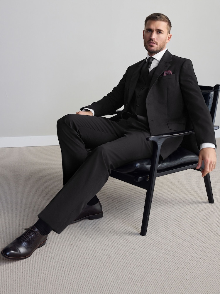 Noir - Veste en Signature Coupe classique Nova Fides - Image 3 of 10