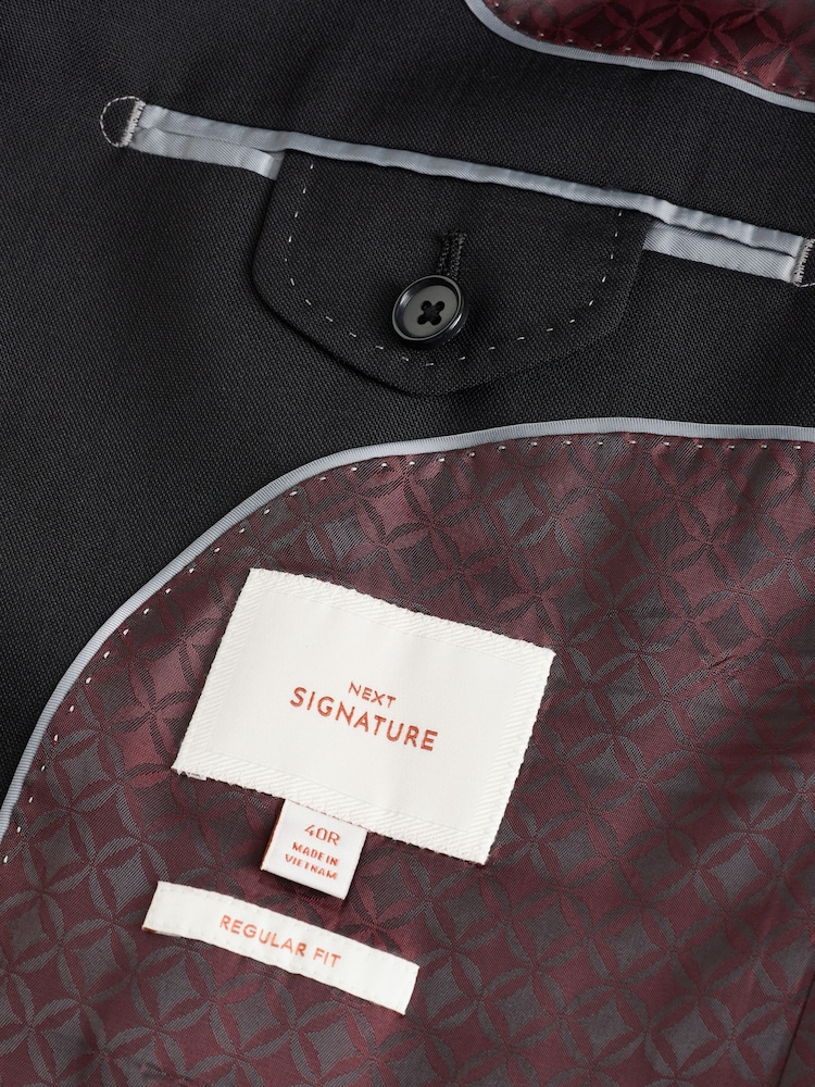 Noir - Veste en Signature Coupe classique Nova Fides - Image 7 of 10