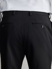 Black Regular Fit Signature Nova Fides Wool Trousers - Image 3 of 4