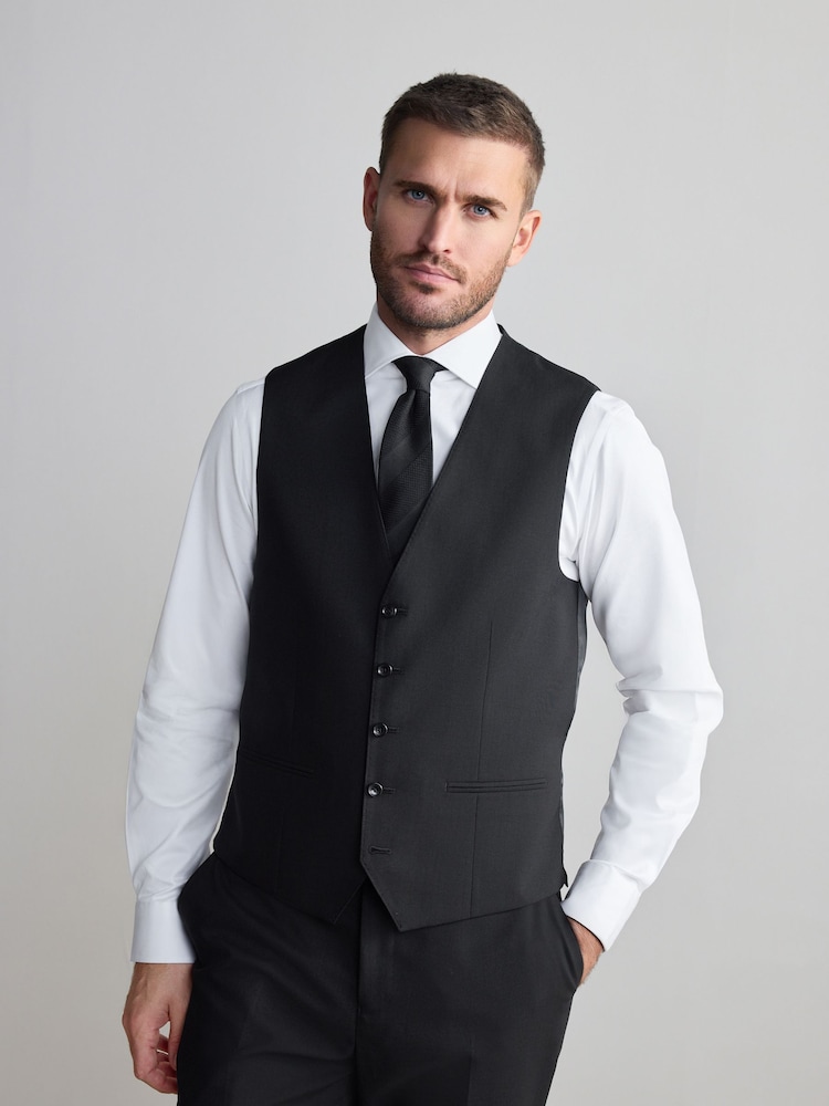 Black Signature Nova Fides Wool Waistcoat - Image 1 of 4
