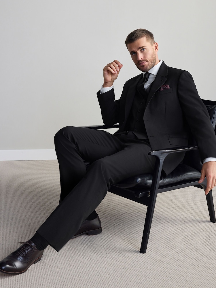 Black Signature Nova Fides Wool Waistcoat - Image 2 of 4