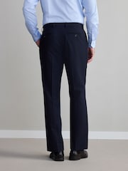 Navy Regular Fit Signature Nova Fides Wool Trousers - Image 3 of 5
