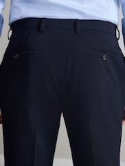 Navy Regular Fit Signature Nova Fides Wool Trousers - Image 4 of 5
