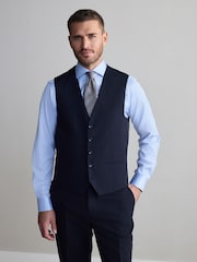 Темно-синий - Signature Nova Fides Wool Waistcoat - Image 1 of 4