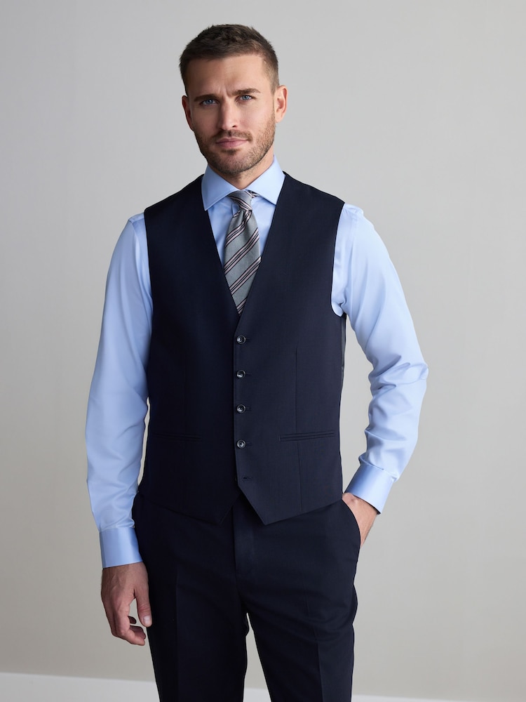 Темно-синий - Signature Nova Fides Wool Waistcoat - Image 1 of 4