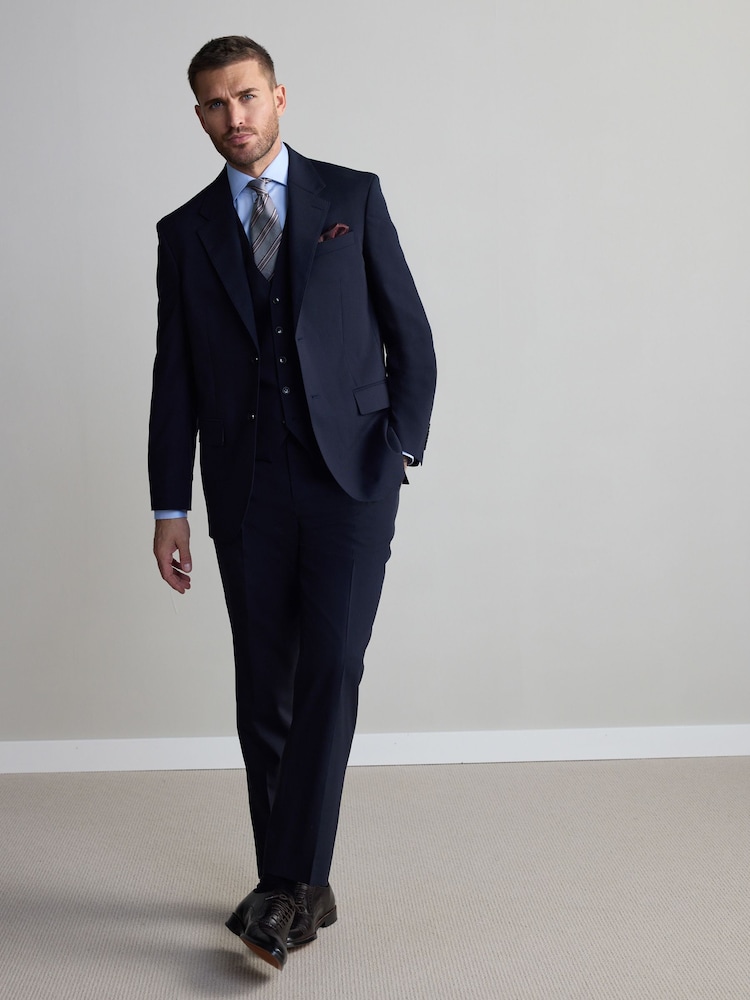 Темно-синий - Signature Nova Fides Wool Waistcoat - Image 2 of 4