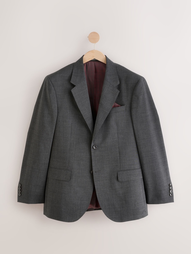 Gris de charbon de bois - Veste en Signature Coupe classique Nova Fides - Image 5 of 10