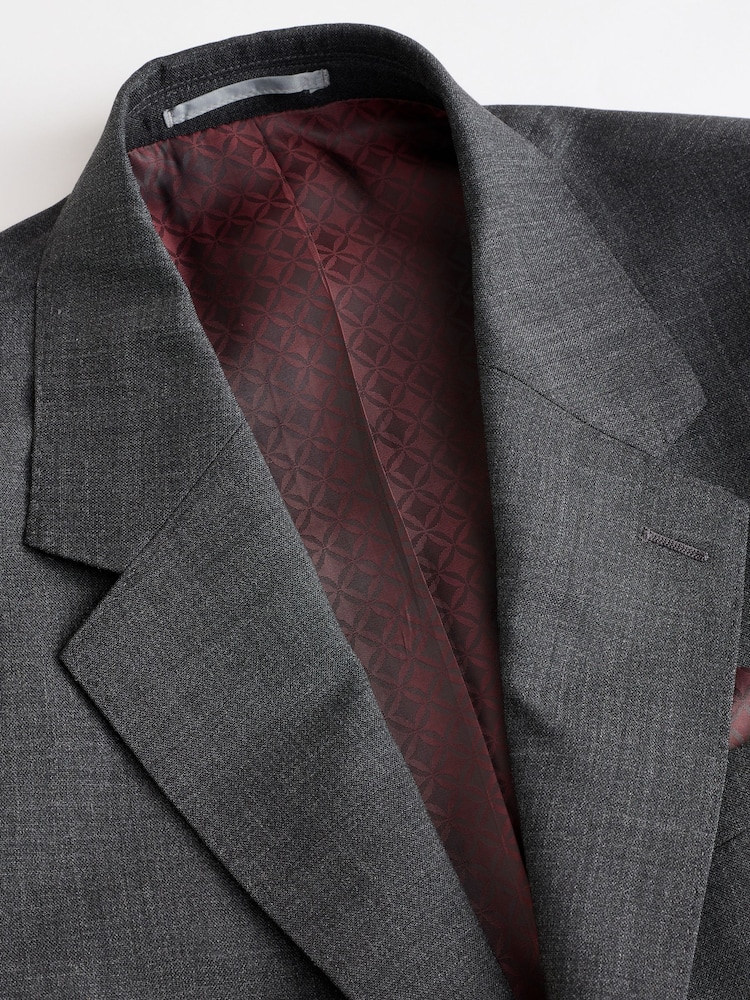 Gris de charbon de bois - Veste en Signature Coupe classique Nova Fides - Image 6 of 10
