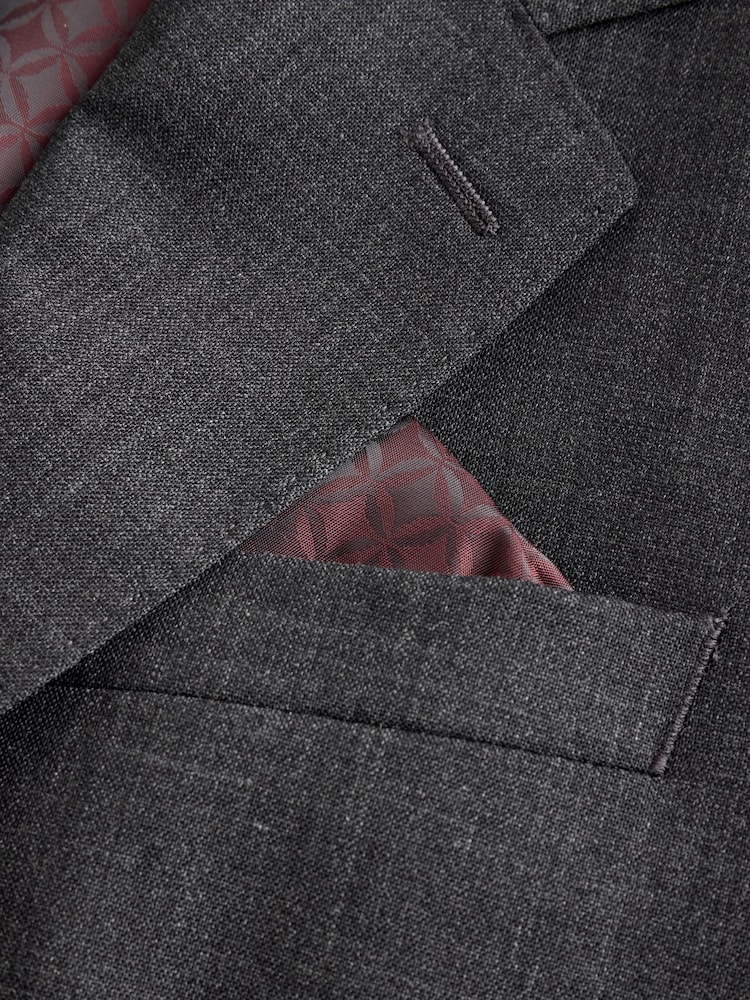 Gris de charbon de bois - Veste en Signature Coupe classique Nova Fides - Image 9 of 10