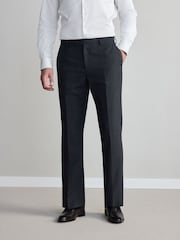 Gris de charbon de bois - Pantalon coupe classique Signature Nova Fides en laine - Image 1 of 1