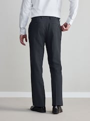 Charcoal Grey Regular Fit Signature Nova Fides Wool Trousers - Image 3 of 5