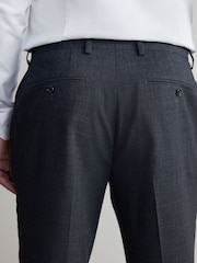 Charcoal Grey Regular Fit Signature Nova Fides Wool Trousers - Image 4 of 5