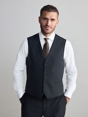 Charcoal Grey Signature Nova Fides Wool Waistcoat - Image 1 of 4