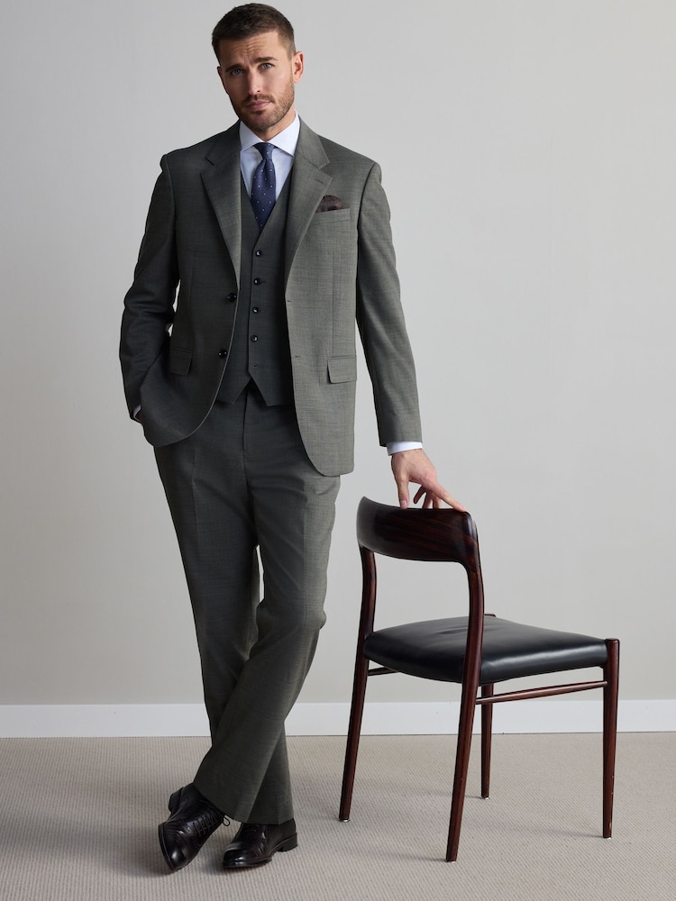 Зеленый - Regular Fit Signature Nova Fides Wool Trousers - Image 2 of 5