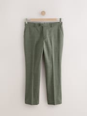 Green Regular Fit Signature Nova Fides Wool Trousers - Image 6 of 10