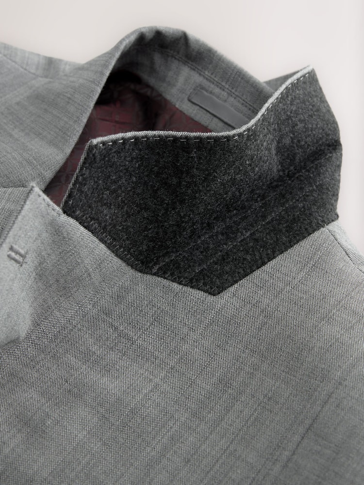 Gris - Veste en Signature Coupe classique Nova Fides - Image 7 of 8