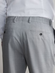 Grey Regular Fit Signature Nova Fides Wool Trousers - Image 4 of 4