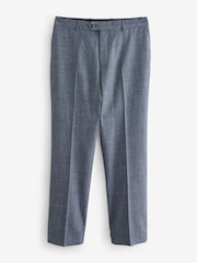 Bleu - Pantalon de costume texturé à bordures Coupe classique - Image 1 de 9