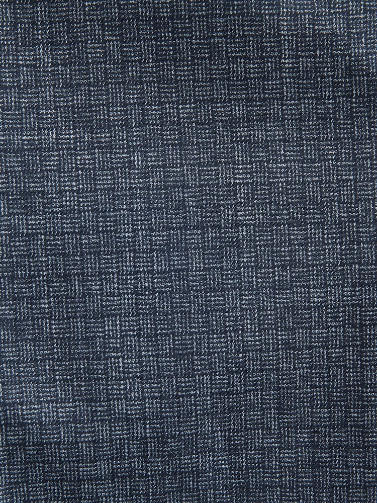 Bleu - Pantalon de costume texturé à bordures Coupe classique - Image 2 de 9