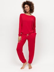 Cyberjammies Red Slouch Jersey Pyjama Set - Image 2 of 4