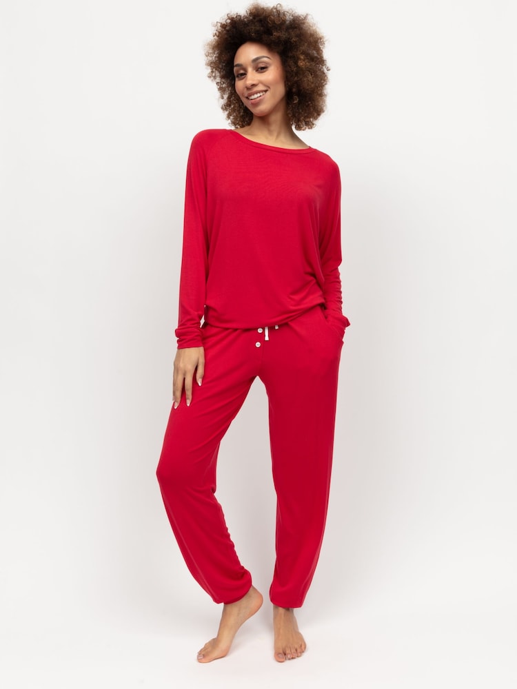 Cyberjammies Red Slouch Jersey Pyjama Set - Image 2 of 4