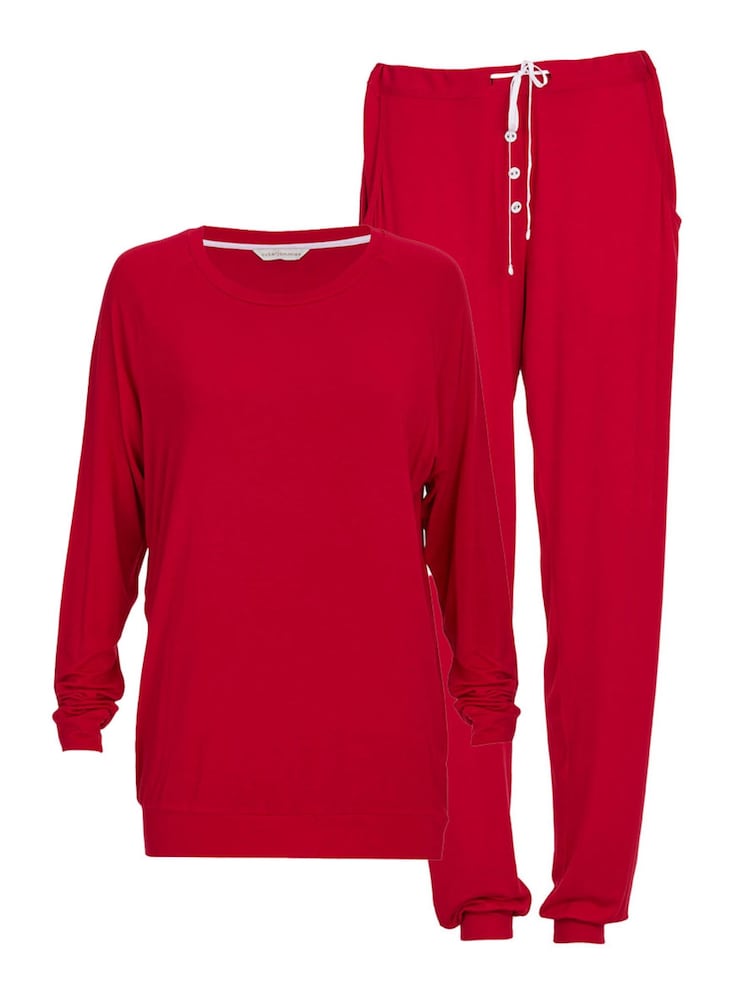 Cyberjammies Red Slouch Jersey Pyjama Set - Image 4 of 4