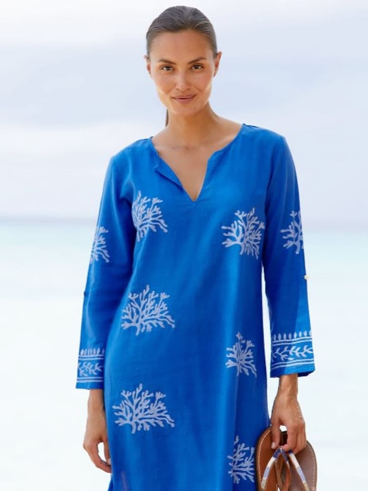 Aspiga Blue Guadalupe Short Tunic - Image 1 of 4