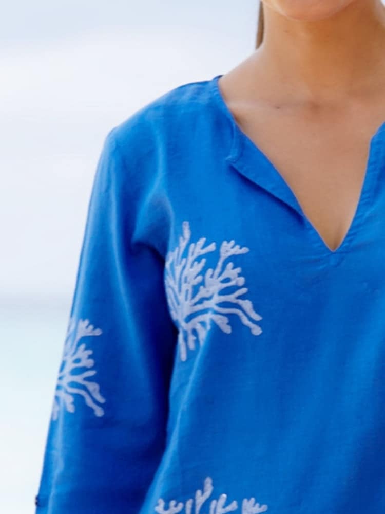 Aspiga Blue Guadalupe Short Tunic - Image 3 of 4