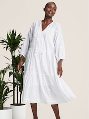 Aspiga White Embroidered Willow Dress - Image 3 of 5