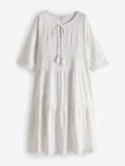 Aspiga White Embroidered Willow Dress - Image 5 of 5