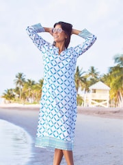 Shibori أزرق - تونك ماكسي Guadalupe من Aspiga - صورة 1 من 4