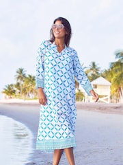 Shibori أزرق - تونك ماكسي Guadalupe من Aspiga - صورة 2 من 4